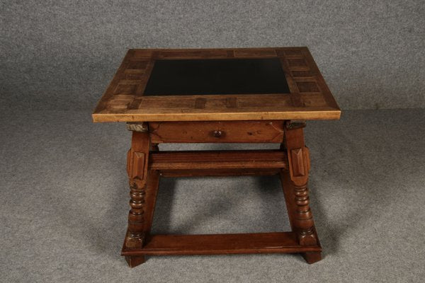 Small Antique Boatmans Table in Walnut with Inlays, 1800-DXD-2021907