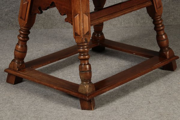 Small Antique Boatmans Table in Walnut with Inlays, 1800-DXD-2021907