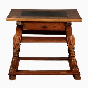 Small Antique Boatmans Table in Walnut with Inlays, 1800-DXD-2021907