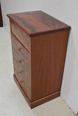 Small Antique Burl Veneer Commode-RVK-604979