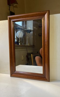 Small Antique Danish Wall Mirror in Mahogany, 1900s-LCR-1820973