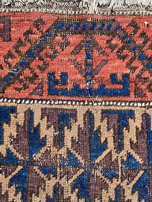 Small Antique Distressed Baluch Rug-YMM-1155445