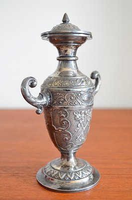 Small Antique Empire Silver-Plated Vase from WMF, 1920s-OV-688390