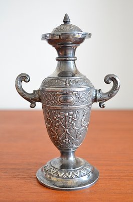 Small Antique Empire Silver-Plated Vase from WMF, 1920s-OV-688390