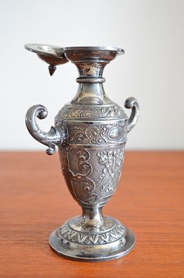 Small Antique Empire Silver-Plated Vase from WMF, 1920s-OV-688390