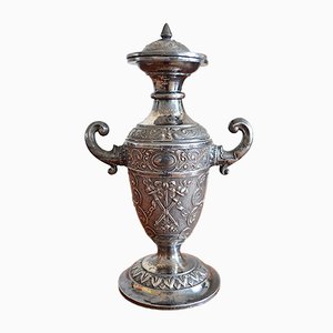 Small Antique Empire Silver-Plated Vase from WMF, 1920s-OV-688390