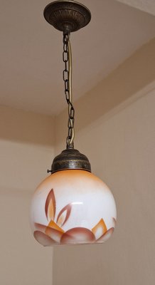 Small Antique German Art Deco Ceiling Lamp, 1920s-HOI-2028236