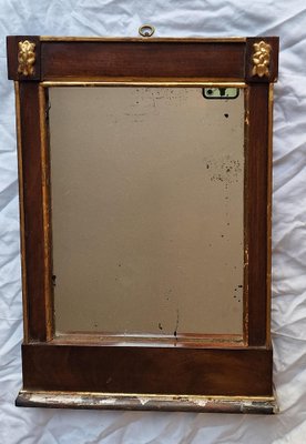 Small Antique German Empire Mirror, 1800-HOI-2041303