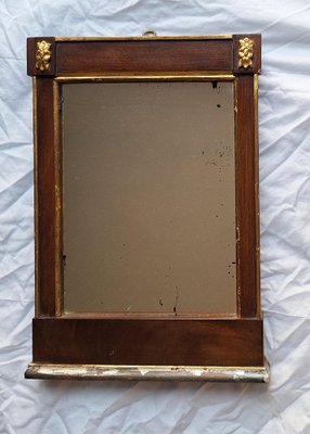 Small Antique German Empire Mirror, 1800-HOI-2041303