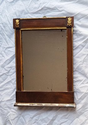 Small Antique German Empire Mirror, 1800-HOI-2041303