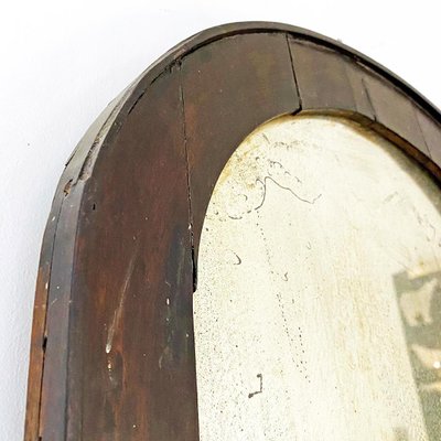 Small Antique Italian Walnut Frame Mercury Mirror, 1900s-GDD-1109237