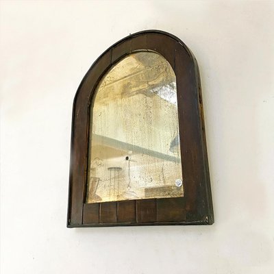 Small Antique Italian Walnut Frame Mercury Mirror, 1900s-GDD-1109237