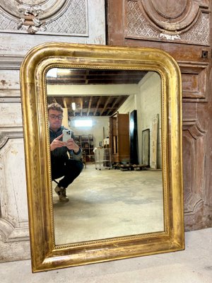 Small Antique Louis Philippe Gilded Mirror-AXR-2016127