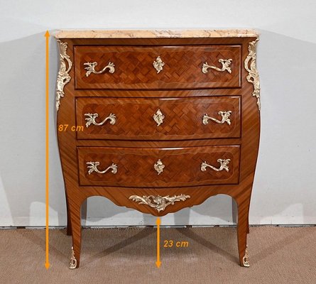 Small Antique Louis XV Style Mahogany Dresser, 1890s-RVK-1394877