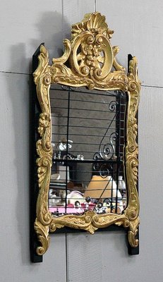 Small Antique Louis XVI Style Gilded Wood Mirror-RVK-778711