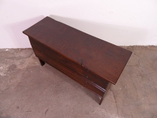 Small Antique Oak Chest-PNJ-1744236