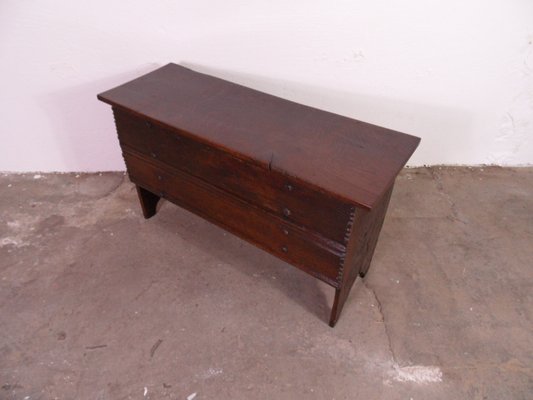 Small Antique Oak Chest-PNJ-1744236