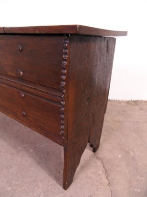 Small Antique Oak Chest-PNJ-1744236