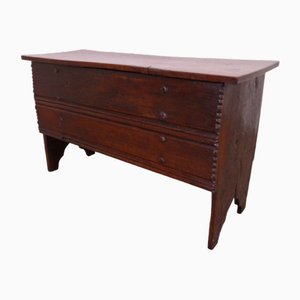 Small Antique Oak Chest-PNJ-1744236