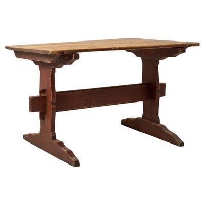 Small Antique Swedish Pine Dining Table-MJF-1821555