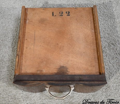 Small Art Deco Bedside Table in Walnut, 1920s-RVK-1726208