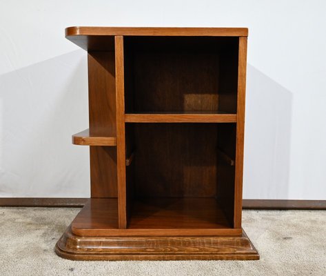 Small Art Deco Bedside Table in Walnut, 1920s-RVK-1726208