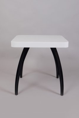 Small Art Deco Black and White Table attributed to Jindrich Halabala for Up Závody, Former Czechoslovakia, 1940s-WHY-1790696