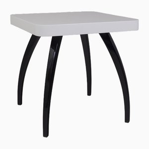 Small Art Deco Black and White Table attributed to Jindrich Halabala for Up Závody, Former Czechoslovakia, 1940s-WHY-1790696