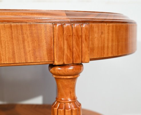 Small Art Deco Light Mahogany Table, 1930s-RVK-1751723