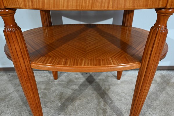 Small Art Deco Light Mahogany Table, 1930s-RVK-1751723