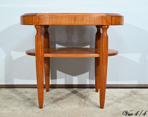 Small Art Deco Light Mahogany Table, 1930s-RVK-1751723