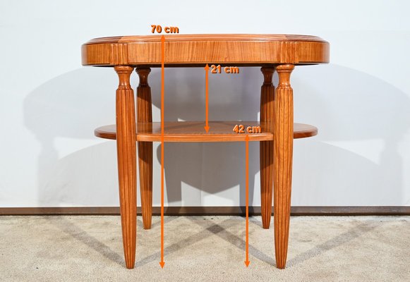 Small Art Deco Light Mahogany Table, 1930s-RVK-1751723