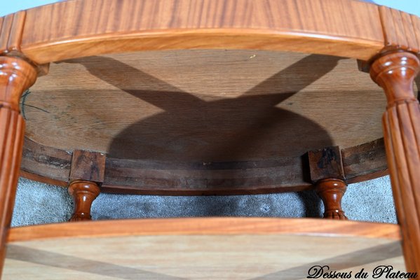 Small Art Deco Light Mahogany Table, 1930s-RVK-1751723