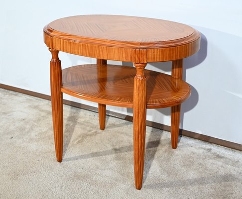 Small Art Deco Light Mahogany Table, 1930s-RVK-1751723