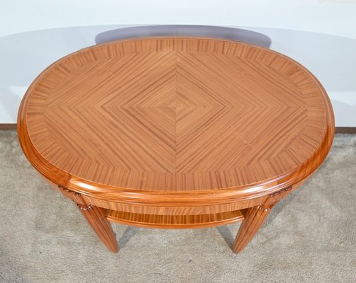 Small Art Deco Light Mahogany Table, 1930s-RVK-1751723