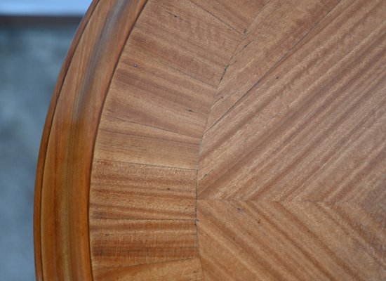 Small Art Deco Light Mahogany Table, 1930s-RVK-1751723