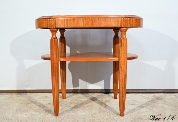 Small Art Deco Light Mahogany Table, 1930s-RVK-1751723