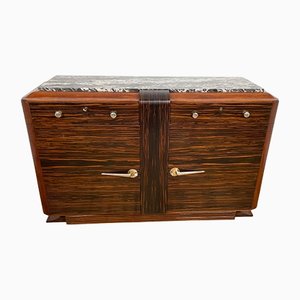 Small Art Deco Macassar and Mahogany Sideboard-VMP-1166894