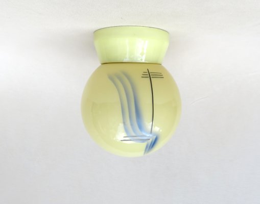 Small Art Deco Porcelain Ceiling Light-EY-1000593