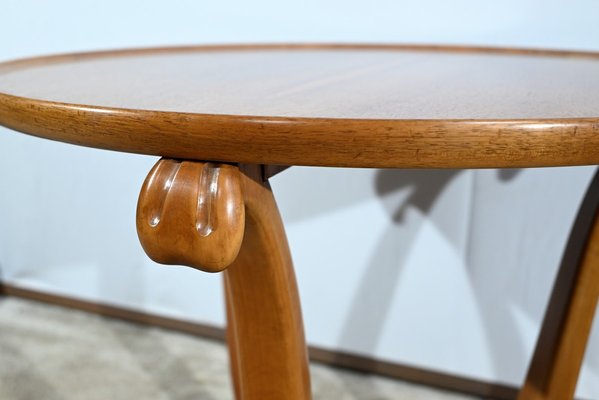 Small Art Deco Side Tables in Walnut and Merisier attributed to E.Arzani, 1930s, Set of 2-RVK-1735373