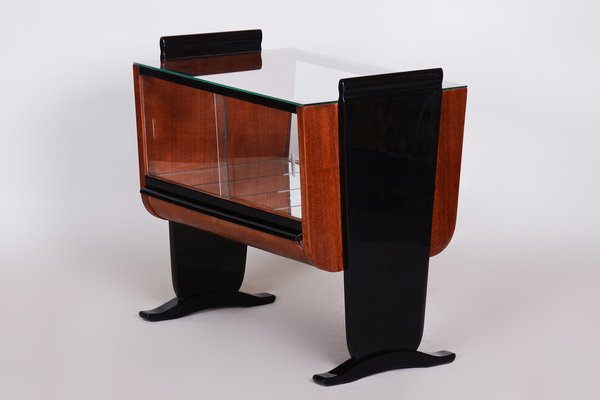 Small Art Deco Table in Walnut attributed to Jindrich Halabala for Up Závody, Czech, 1930s-WHY-1778056