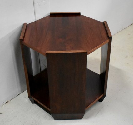 Small Art Deco Wooden Pedestal, 1920s-RVK-738683