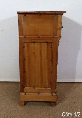 Small Art Nouveau Bamboo Style Cupboard in Solid Cherry, 1900s-RVK-1298306