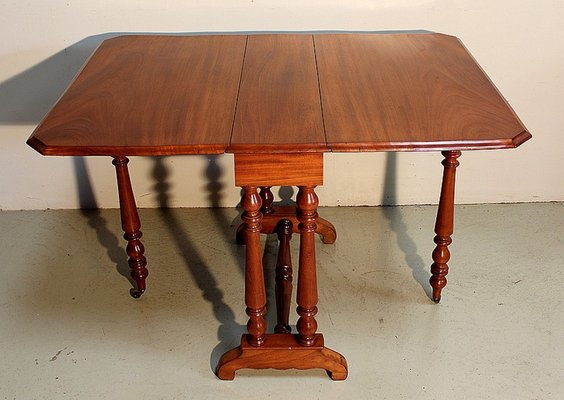 Small Auxiliary Table with Mahogany Shutters, 19th Century-RVK-1422939