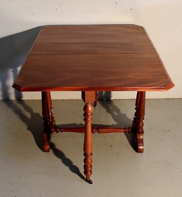 Small Auxiliary Table with Mahogany Shutters, 19th Century-RVK-1422939