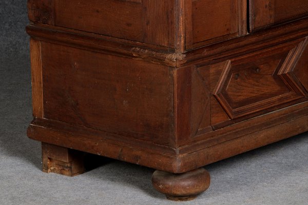 Small Baroque 1-Door Cabinet in Oak, 18th Century-DXD-1132866