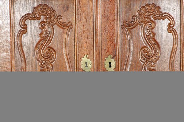 Small Baroque Corner Cabinet in Oak, 18th Century-DXD-1790239