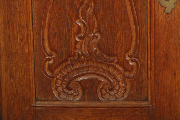 Small Baroque Corner Cabinet in Oak, 18th Century-DXD-1790239