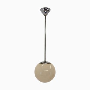 Small Bauhaus Chrome Pendant Lamp, 1930s-TZ-703069