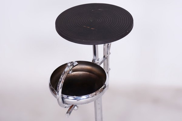 Small Bauhaus Side Table in Chrome & Bakelite, Germany, 1930s-WHY-1705692